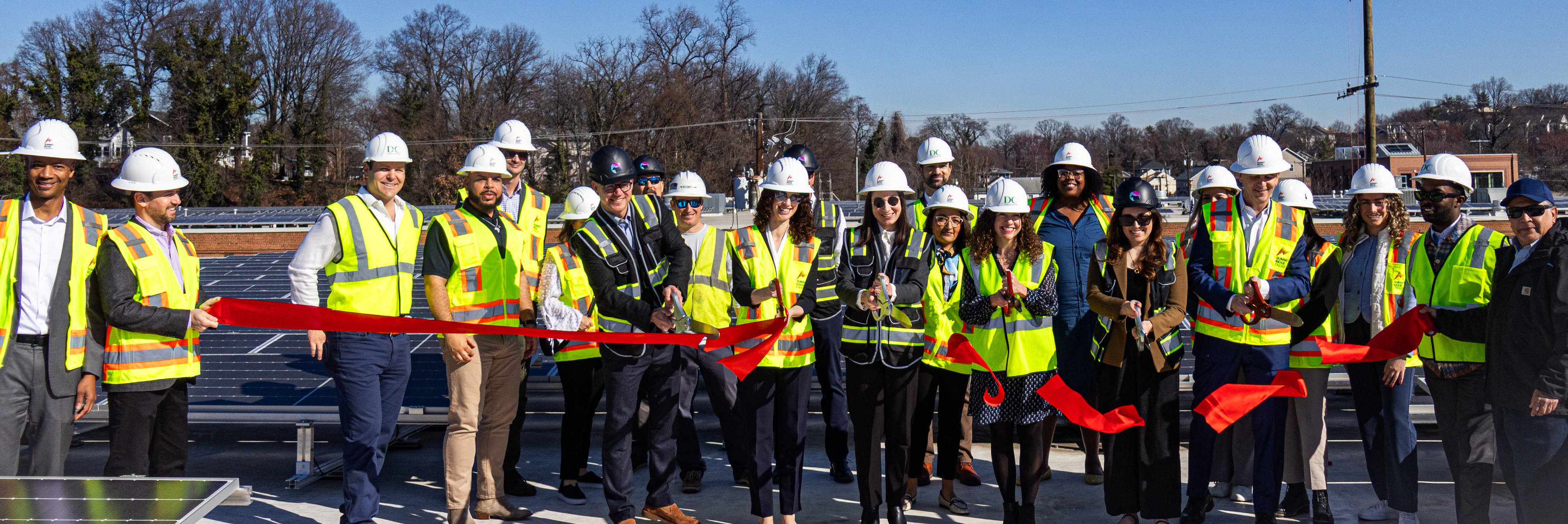 Ribbon cutting ceremony for Washington D.C.’s Largest Rooftop Community Solar Project