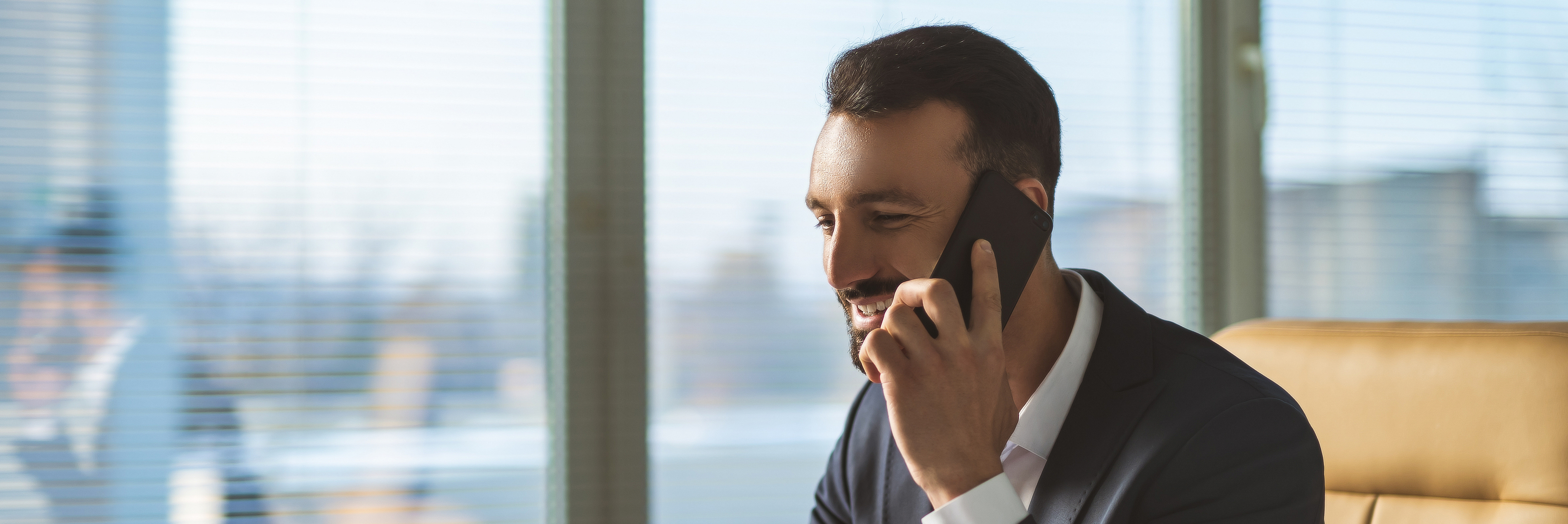 Man speaking on phone