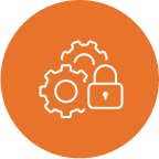 gears with lock icons